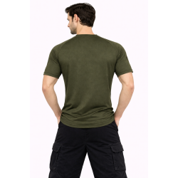 Whitedot FlexFit Round Neck Regular Dry Fit Gym Sports T-Shirt - Military Green Whitedot FlexFit Round Neck Regular Dry Fit Gym Sports T-Shirt - Military Green