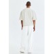 Whitedot Summer Loose fit Polyester Track Pants - White Whitedot Summer Loose fit Polyester Track Pants - White