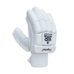 Whitedot Capital White Cricket Batting Gloves Whitedot Capital White Cricket Batting Gloves