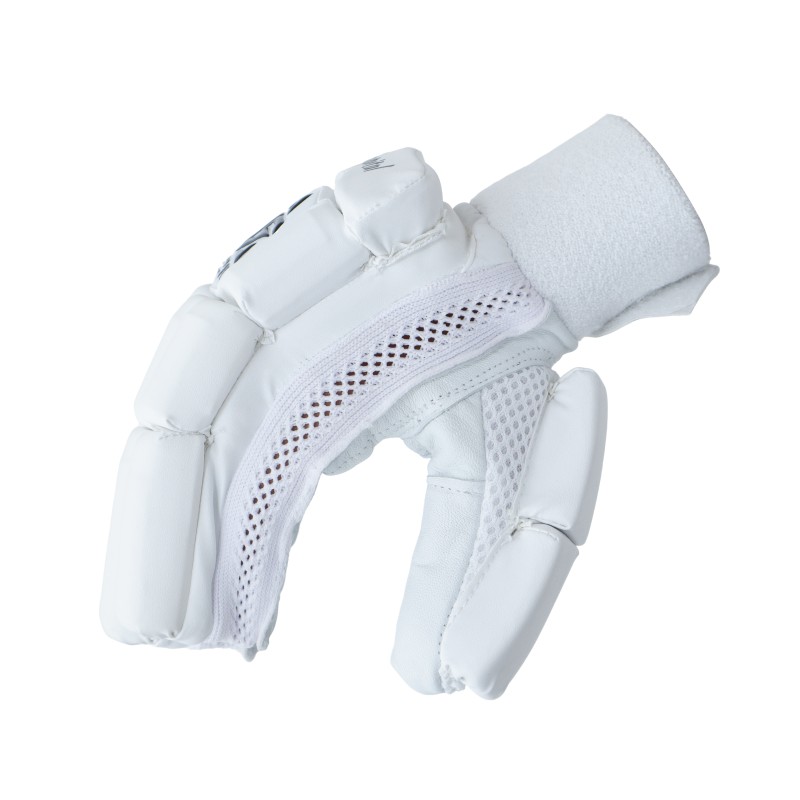 Whitedot Capital White Cricket Batting Gloves