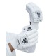 Whitedot Capital White Cricket Batting Gloves