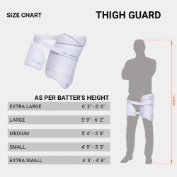 Whitedot HDF Moulded Cricket Single Thigh Guard Whitedot HDF Moulded Cricket Single Thigh Guard