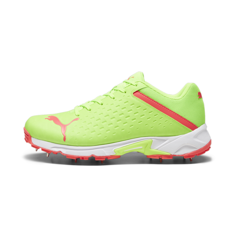 Puma 22.2 Spike Unisex Cricket Shoes - Green-Parakeet Green-Fire Orchid Puma 22.2 Spike Unisex Cricket Shoes - Green-Parakeet Green-Fire Orchid