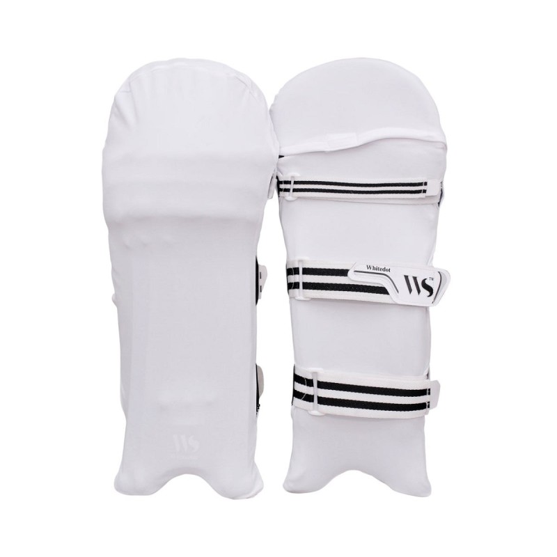 Whitedot White Clads for Keeping pads (Batting Legguard Cover)