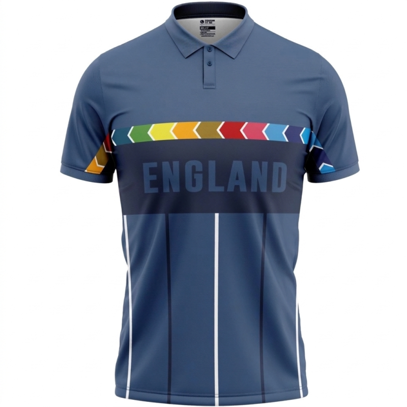 England Blue ODI World Cup 1996 Half Sleeves Cricket Fan Jersey - 100% Dryfit Polyester England Blue ODI World Cup 1996 Half Sleeves Cricket Fan Jersey - 100% Dryfit Polyester