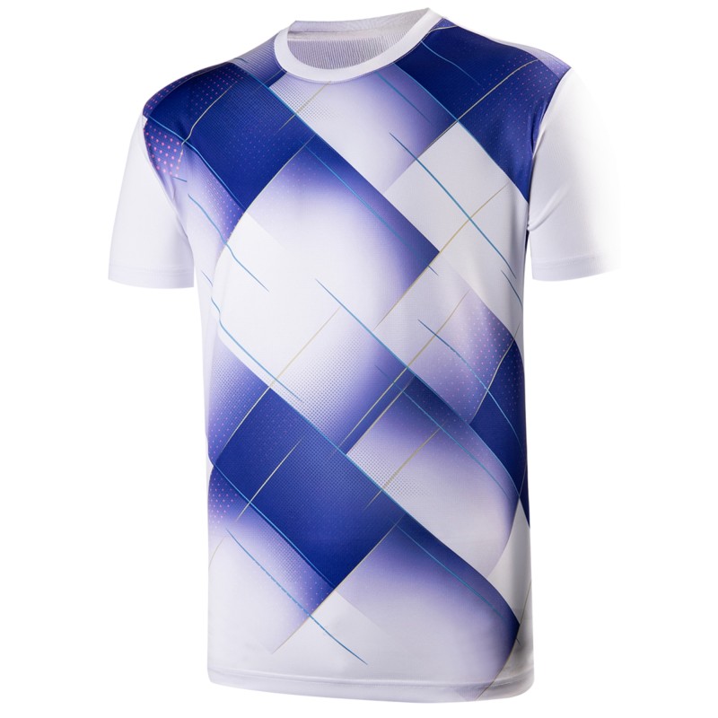 Whitedot Racket Racer Tech Badminton Tshirt - Stretchable 100% Dryfit Polyester Whitedot Racket Racer Tech Badminton Tshirt - Stretchable 100% Dryfit Polyester